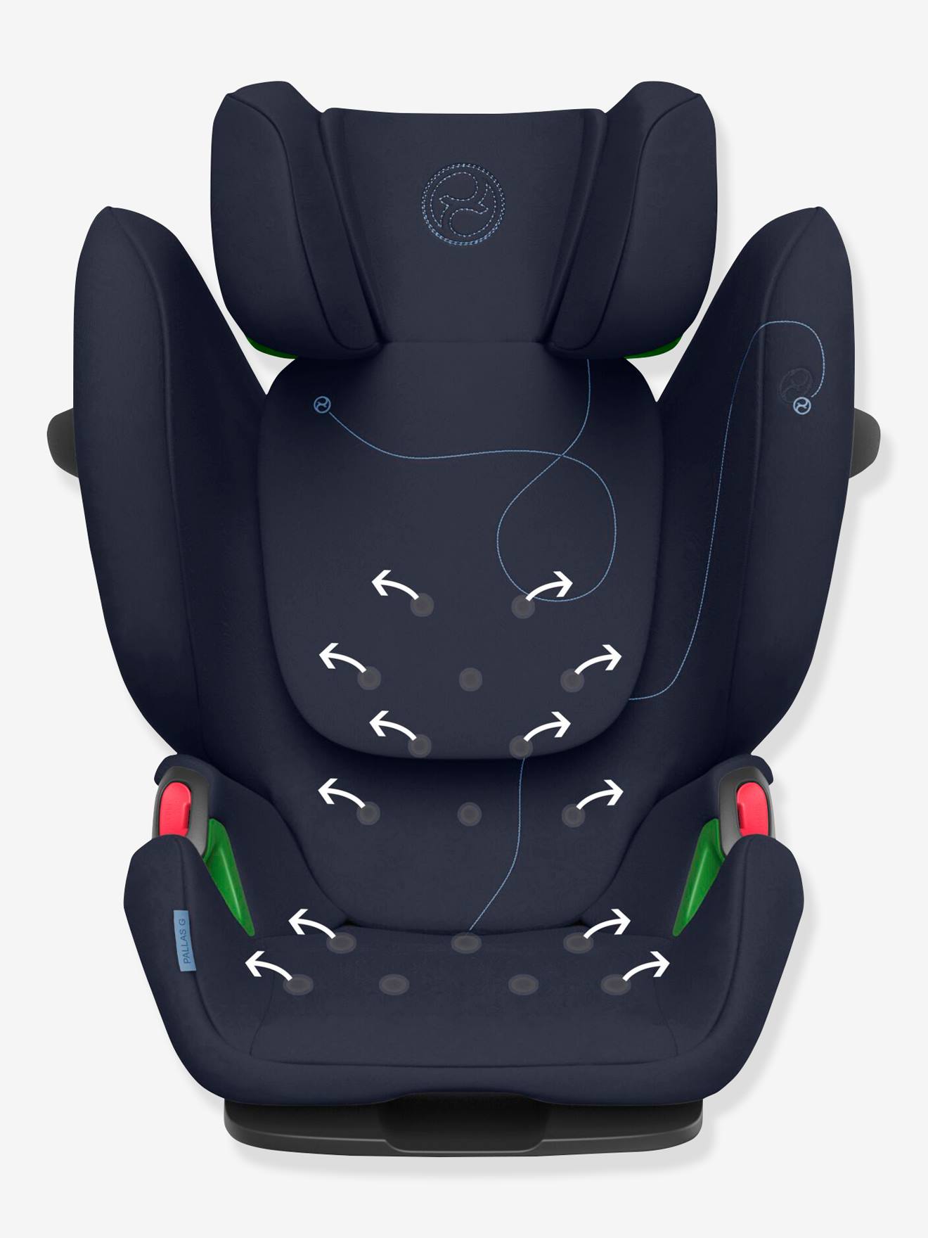 Cadeira auto CYBEX Pallas G i-Size, de 76 a 150 cm, equivalente aos grupos 1/2/3, azul