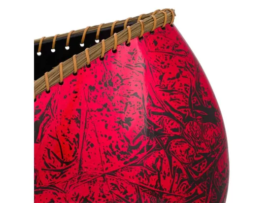 Vase en céramique rouge 35x14,5x36h