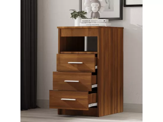Armoire à tiroirs Chêne marron 40x50x76 cm Bois d'ingénierie