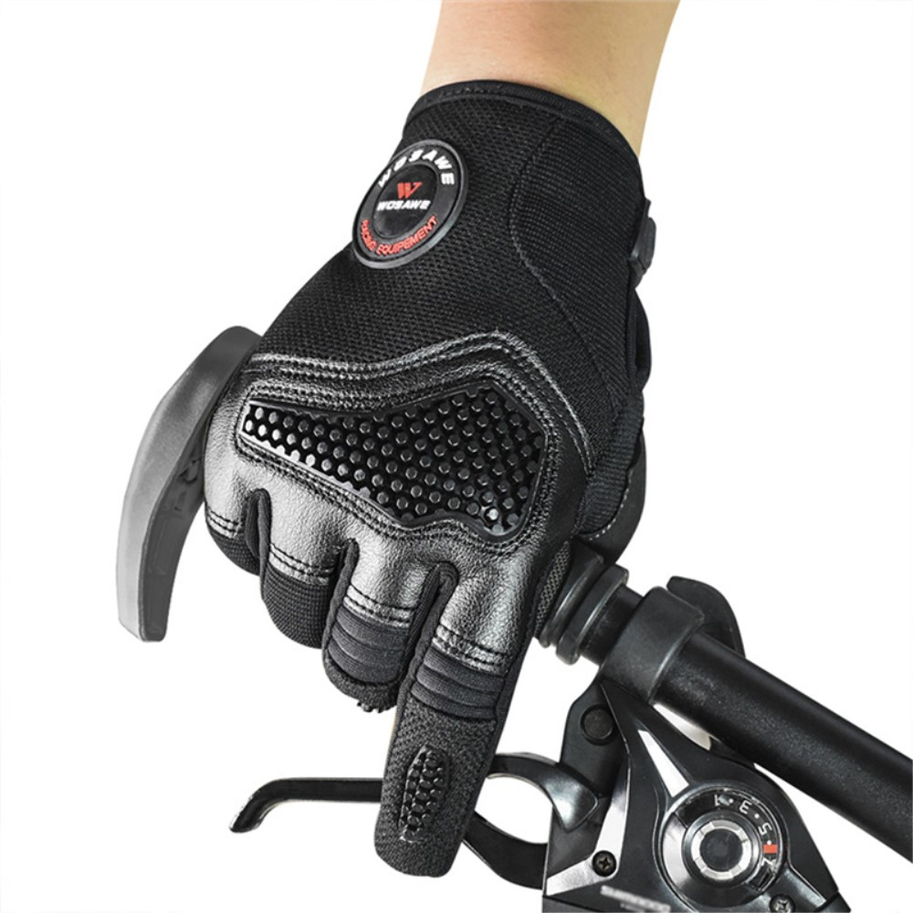(1 Paar) Gr. M Kapazitive Touch Velo Fahrrad Outdoor Handschuhe - Schwarz