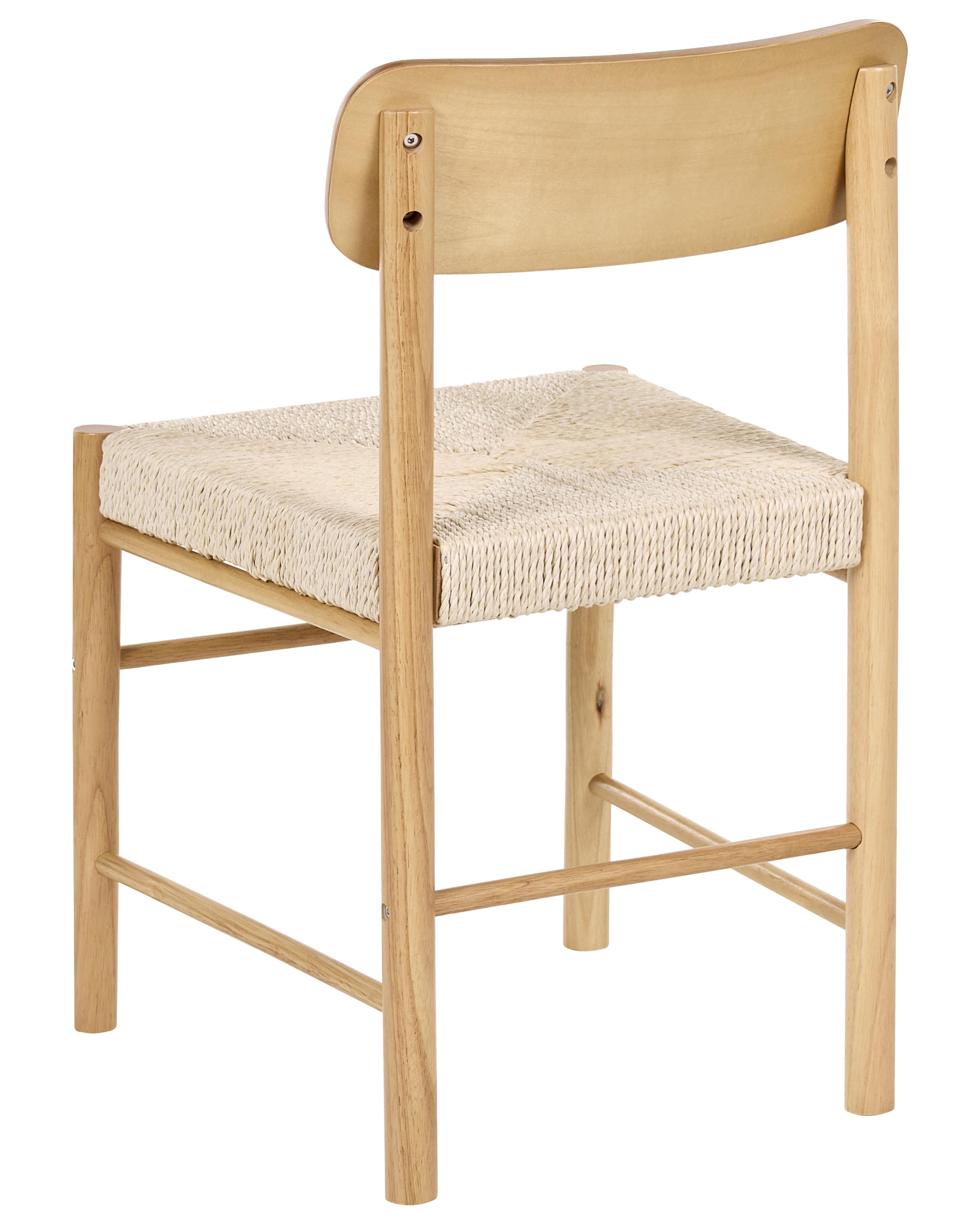 Set van 2 eetkamerstoelen DIGNE Hout Lichtbruin