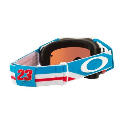 Masque cross Oakley AIRBRAKE MX CHASE SEXTON SIGNATURE ECRAN SAPHIRE 2023 - Blanc / Bleu