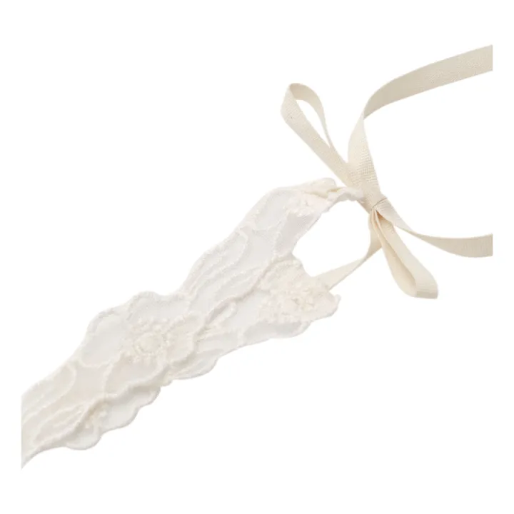 Louisiella Bandeau Liv Fleurs Brodées | Ecru