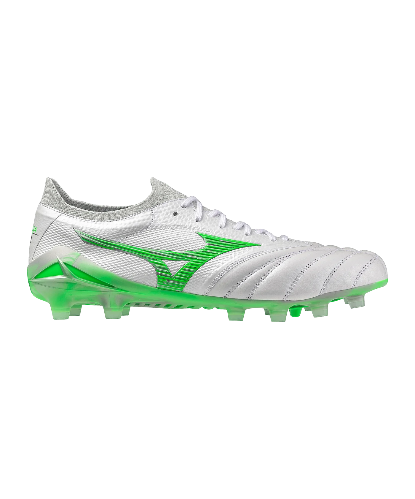 Mizuno Morelia Neo Beta Made in Japan FG Frontier Weiss Grün F37
