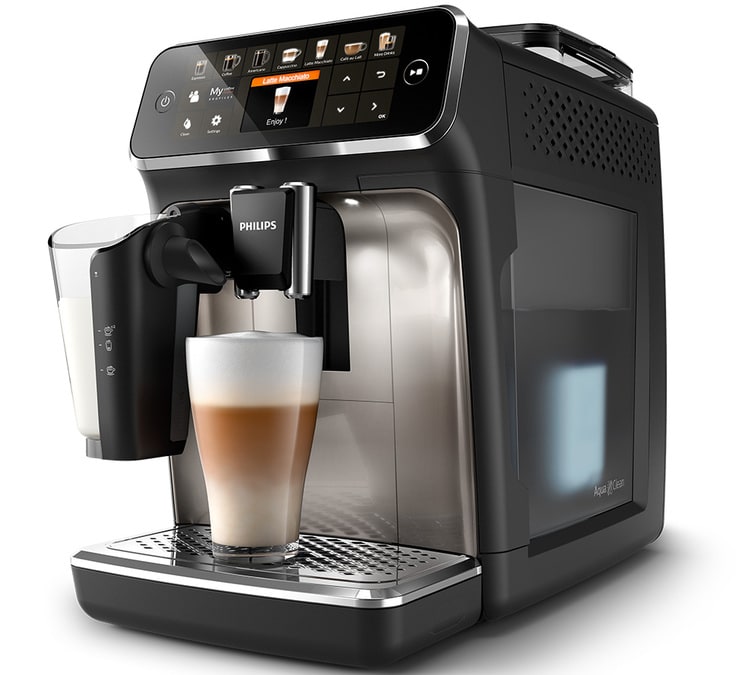 PHILIPS Série 5400 EP5447/90 LatteGo - Chromée - Garantie 3 ans Coloris:Argent
