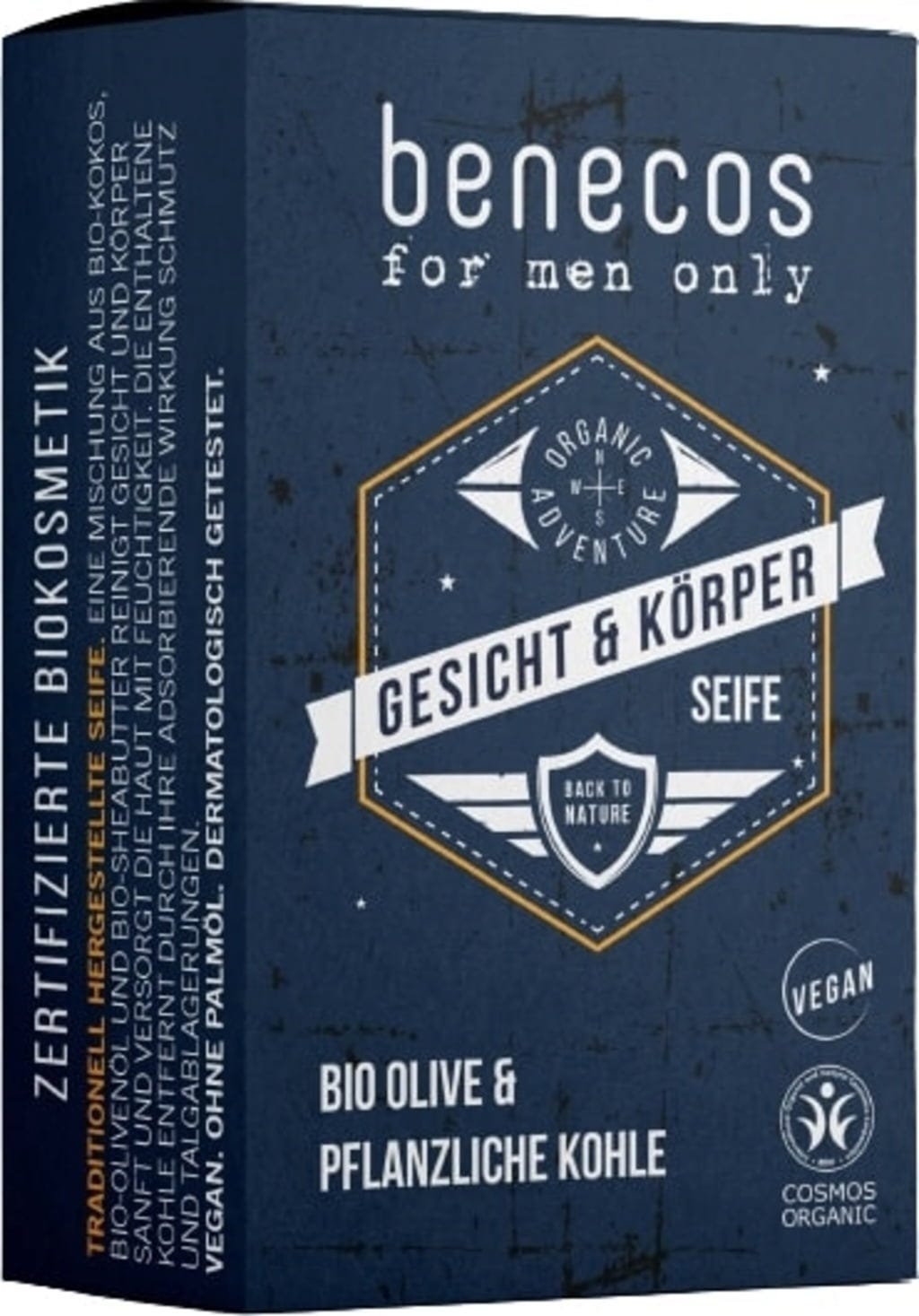 benecos  for men only Gesicht- & Körperseife, 75 g
