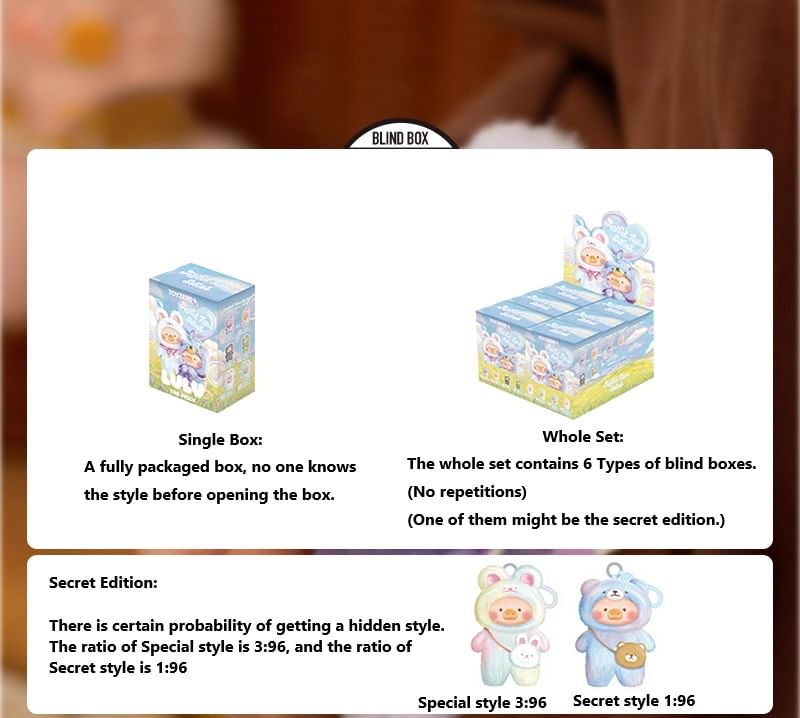 52TOYS - LULU The Piggy Characters - Joyful Time Series Pluchen Pop (6+2 Types) (Blind Box)