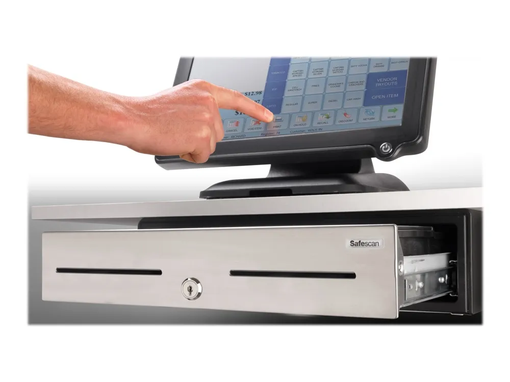 Safescan HD-4646S - Cash Drawer - sort, sølv