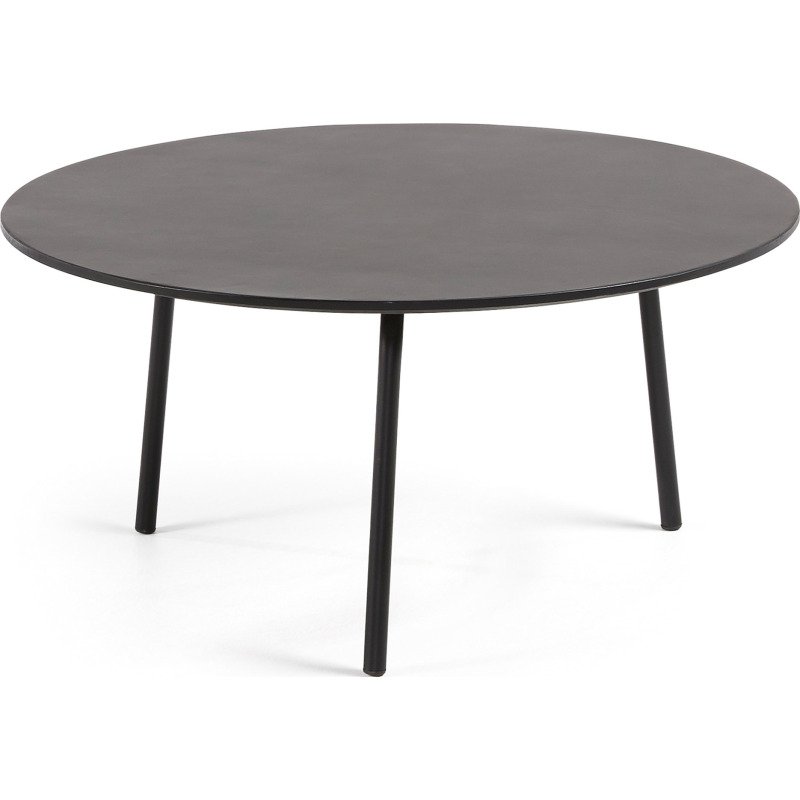 Table basse Mathis Ø 70 cm noire