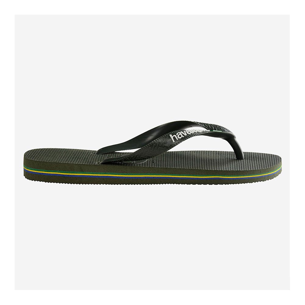 Havaianas BRASIL LOGO - Tongs Homme green olive