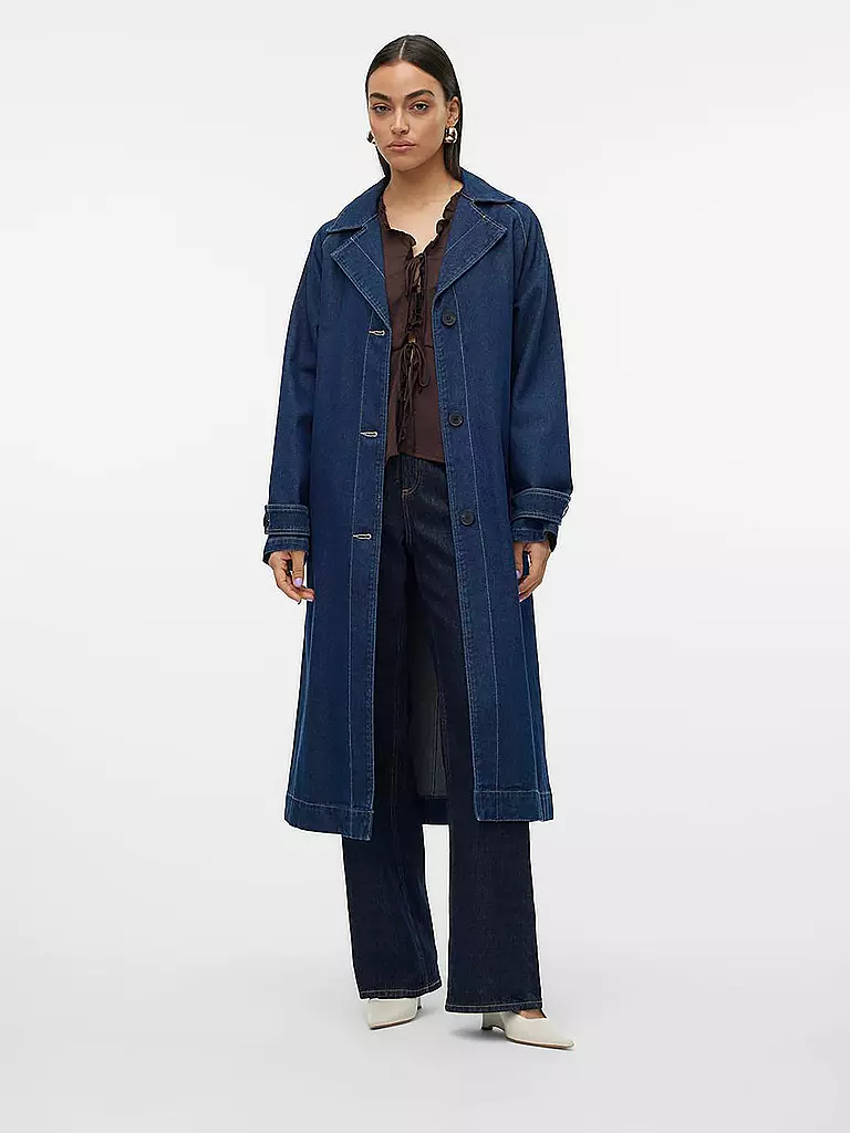 VERO MODA Trenchcoat VMADISON Denim dunkelblau