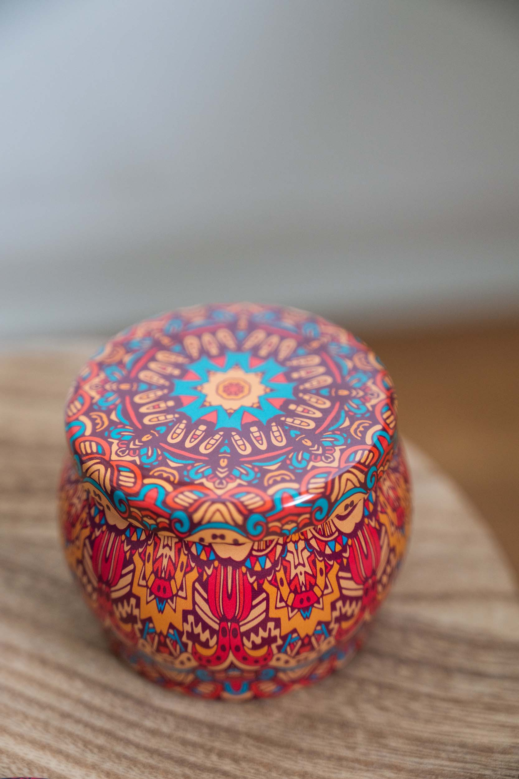 (4er Set) Duft Kerzen Aromatherapie Sojawachs Kerzen im Geschenk Set - Mandala Design