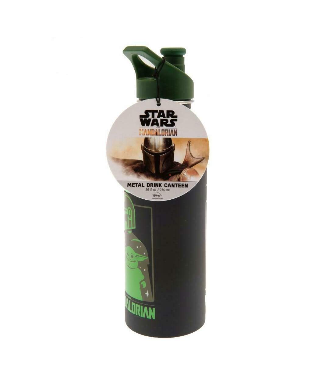 Star Wars: The Mandalorian - Gourde (Noir / vert) (Taille unique) - UTTA7249