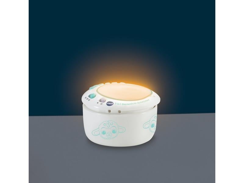 Vtech Nachtlicht 3-in-1 Sternenlicht-Schäfchen -DE- Babyspielzeug zum Schlummern und Spielen