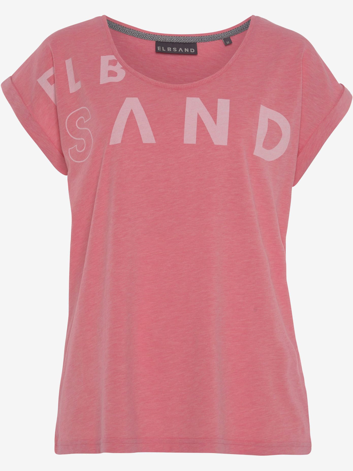 T-shirt encolure côtelée