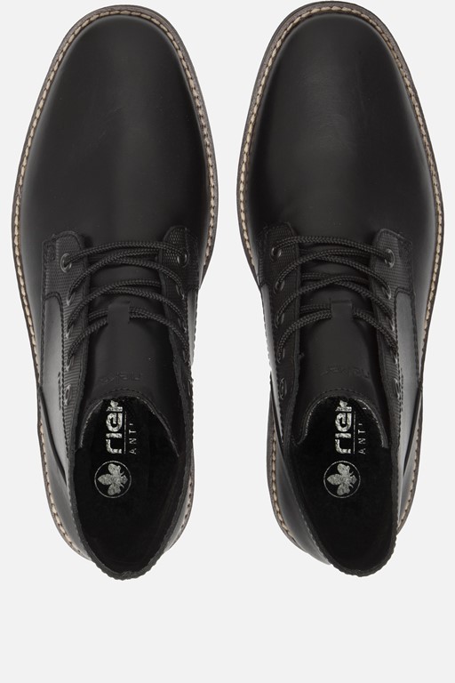 Rieker Veterschoenen zwart Leer