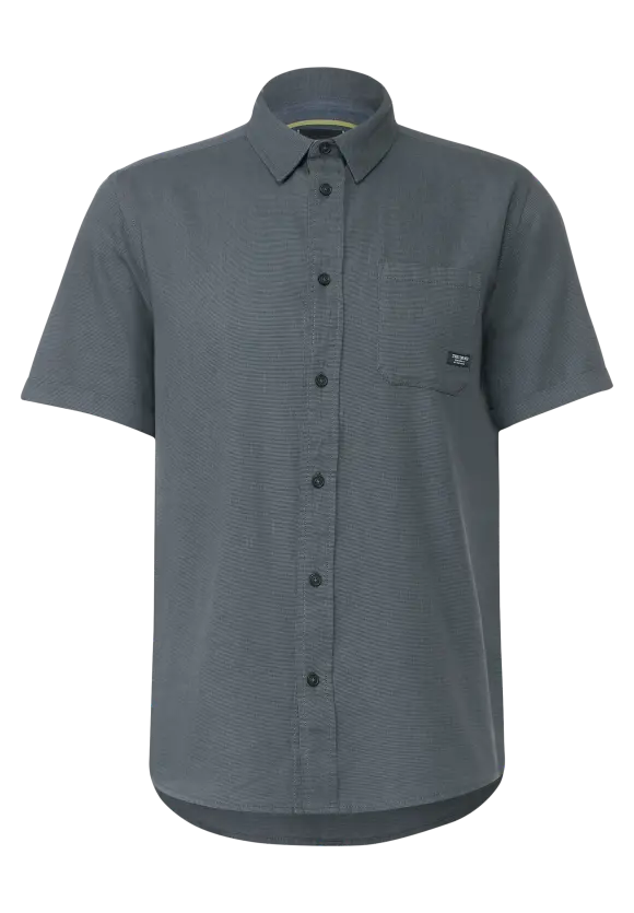 Zweifarbiges Strukturhemd - ash grey