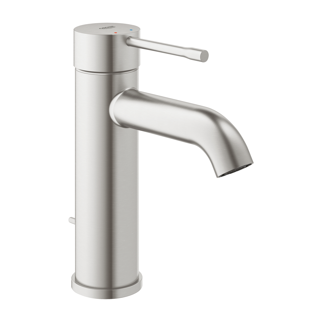 Grohe Essence New wastafelkraan S-size met waste supersteel