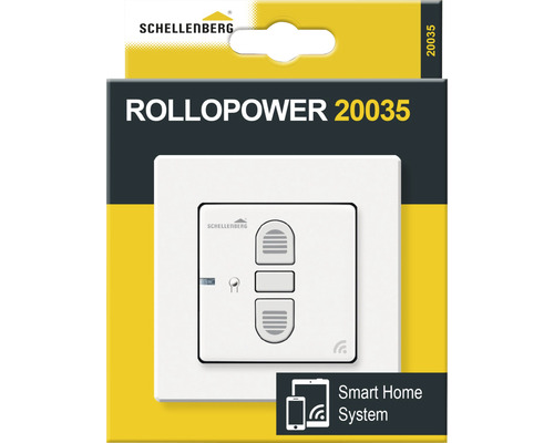 Schellenberg 20035 draadloze inbouwrolluikschakelaar wit