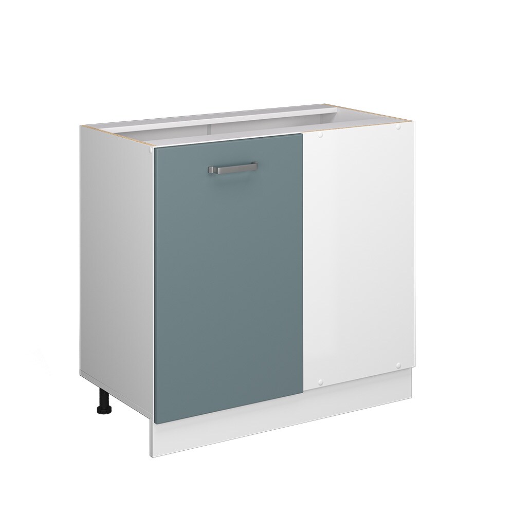 Vicco Eckunterschrank Küchenschrank R-Line Solid Weiß Blau Grau 86 cm modern