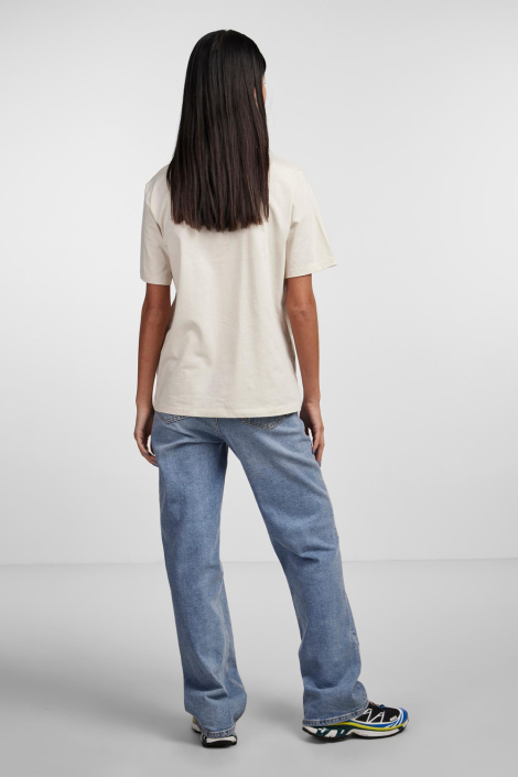 Pieces ecru dames t-shirt