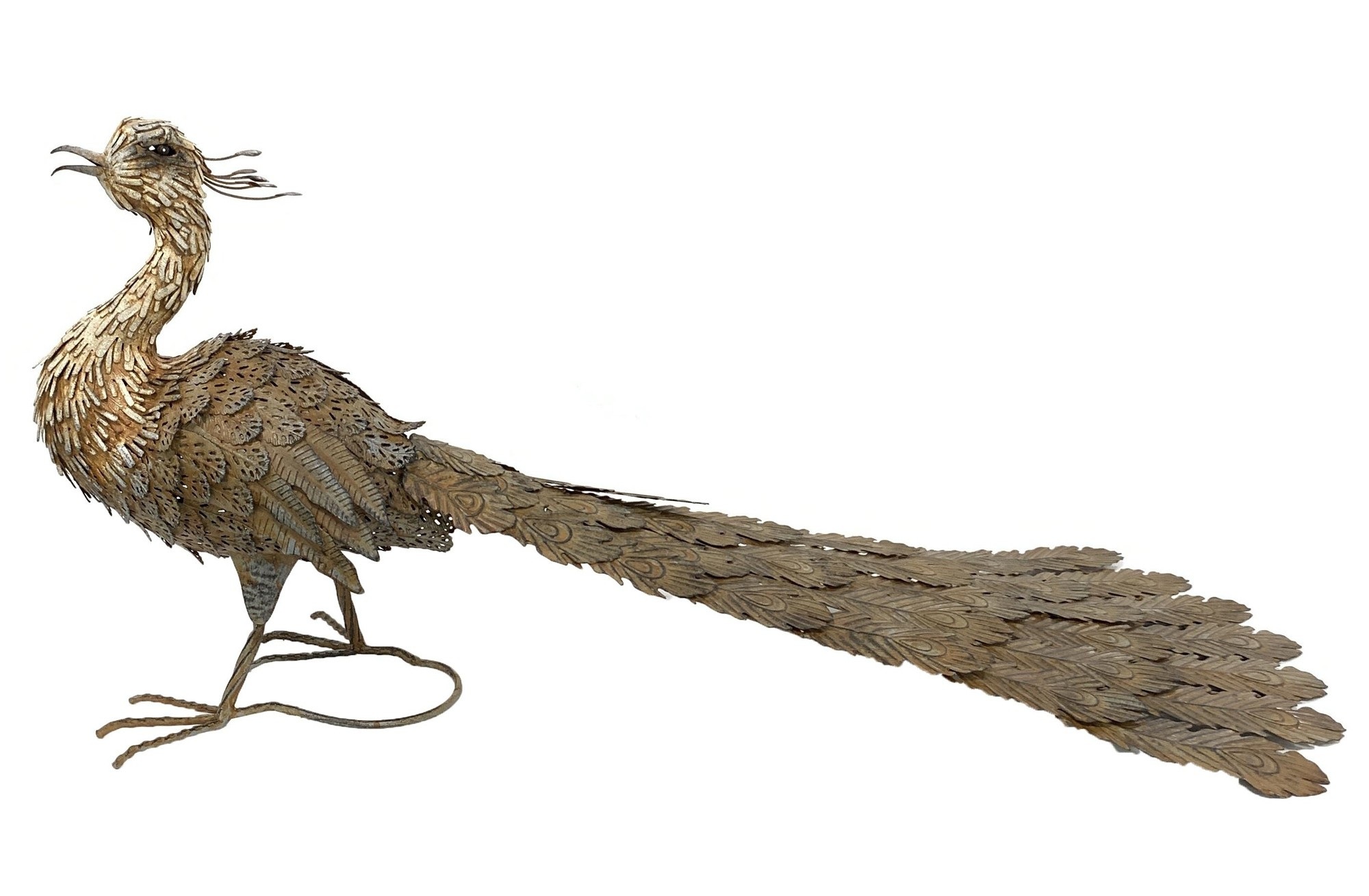 Metall-Skulptur 'Pfau', B 114 cm, T 50 cm, H 53 cm günstig bestellen