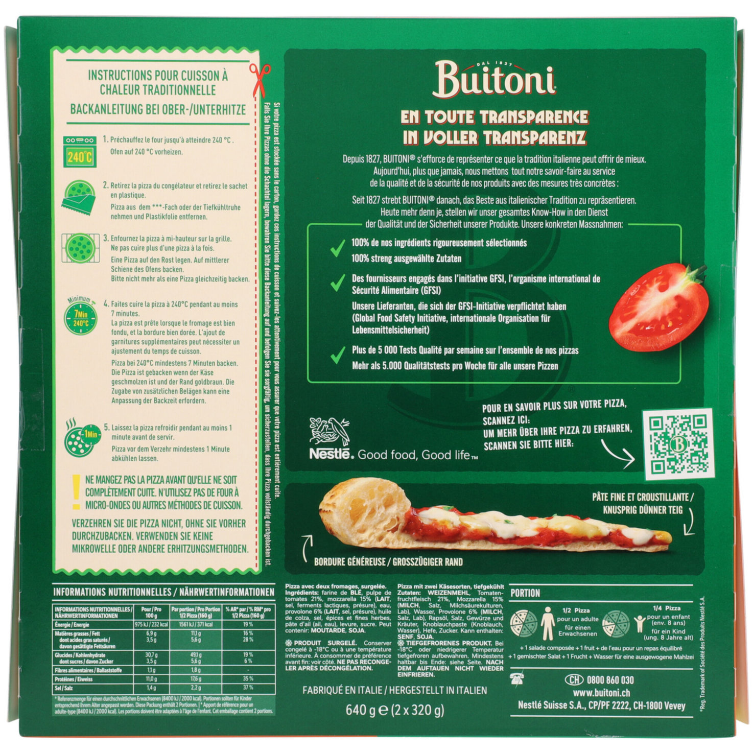 Buitoni La Classica Due Formaggi 2 Stück