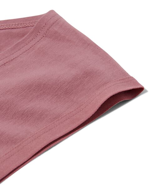 2 hipsters femme coton stretch rose