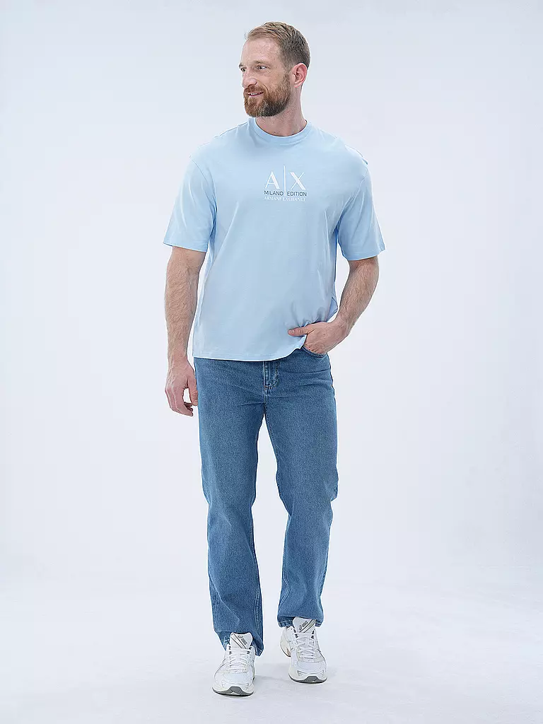ARMANI EXCHANGE T-Shirt Comfort Fit hellblau