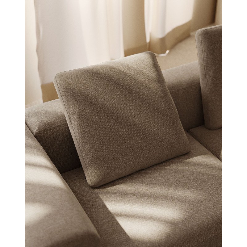 Coussin Blok beige 60 x 60 cm