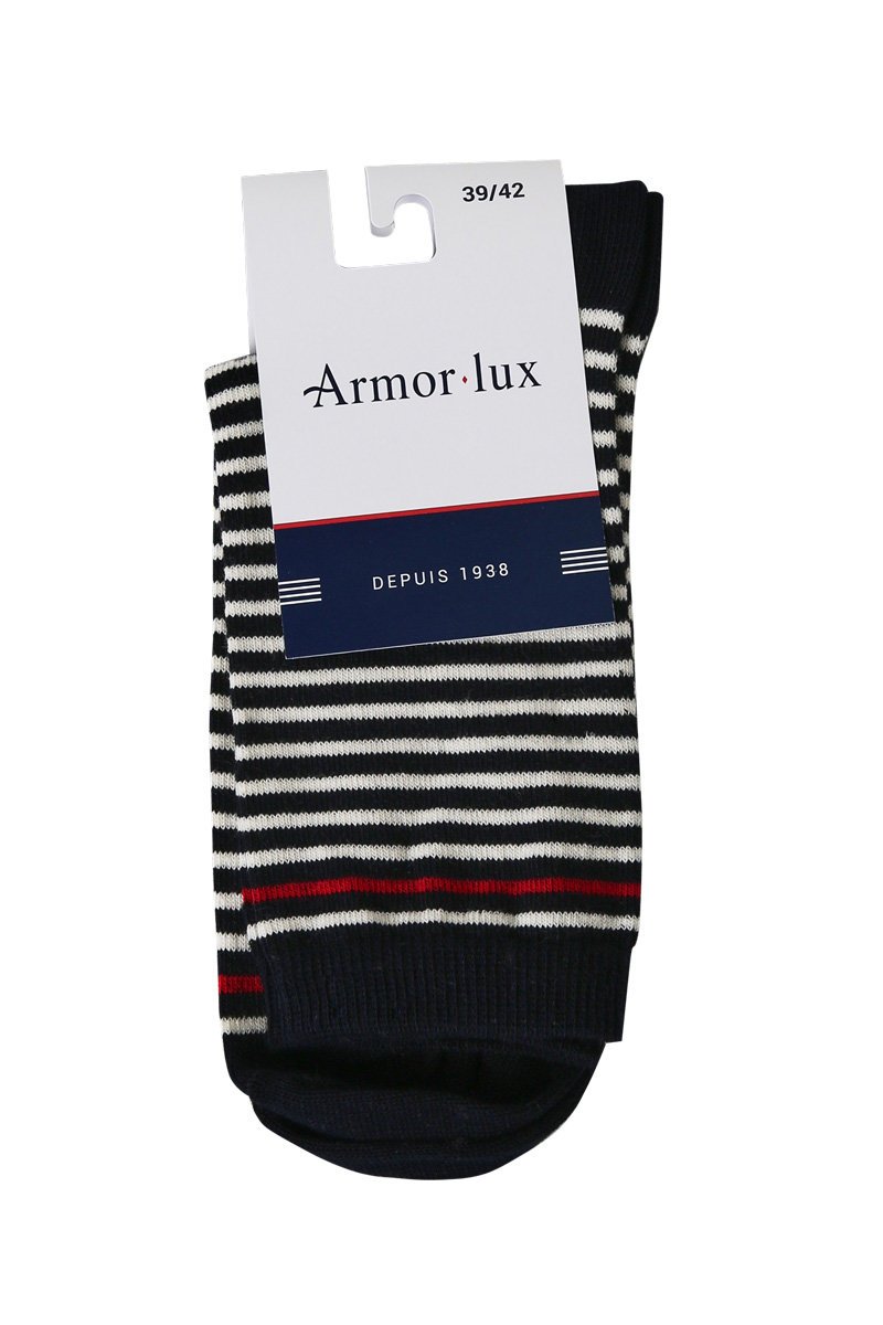 Chaussettes rayées - coton