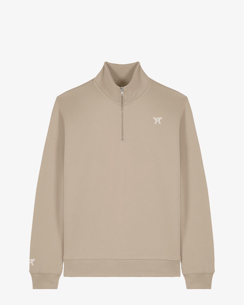 Aquila Zip Sweat Lichtbruin Herensweater