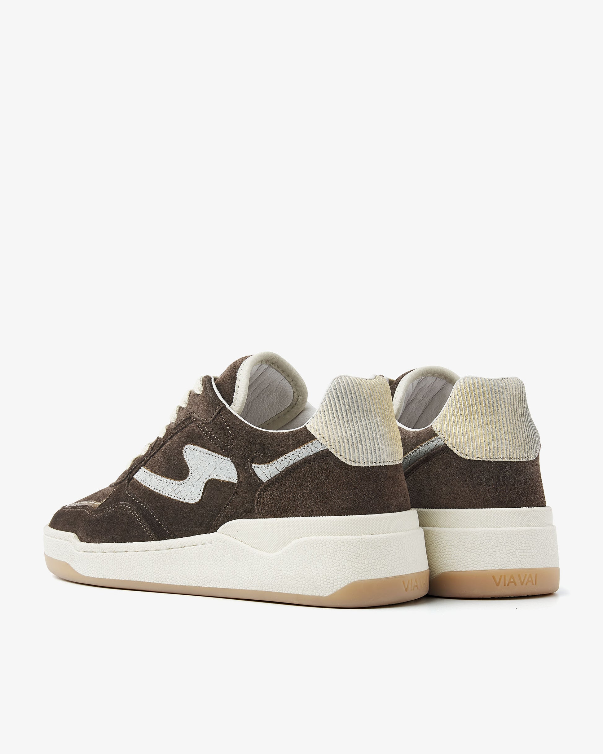 VIA VAI bruine dames sneakers Sam Levi