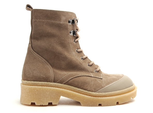 Mamzelle boots bottine plates femme gatine marron