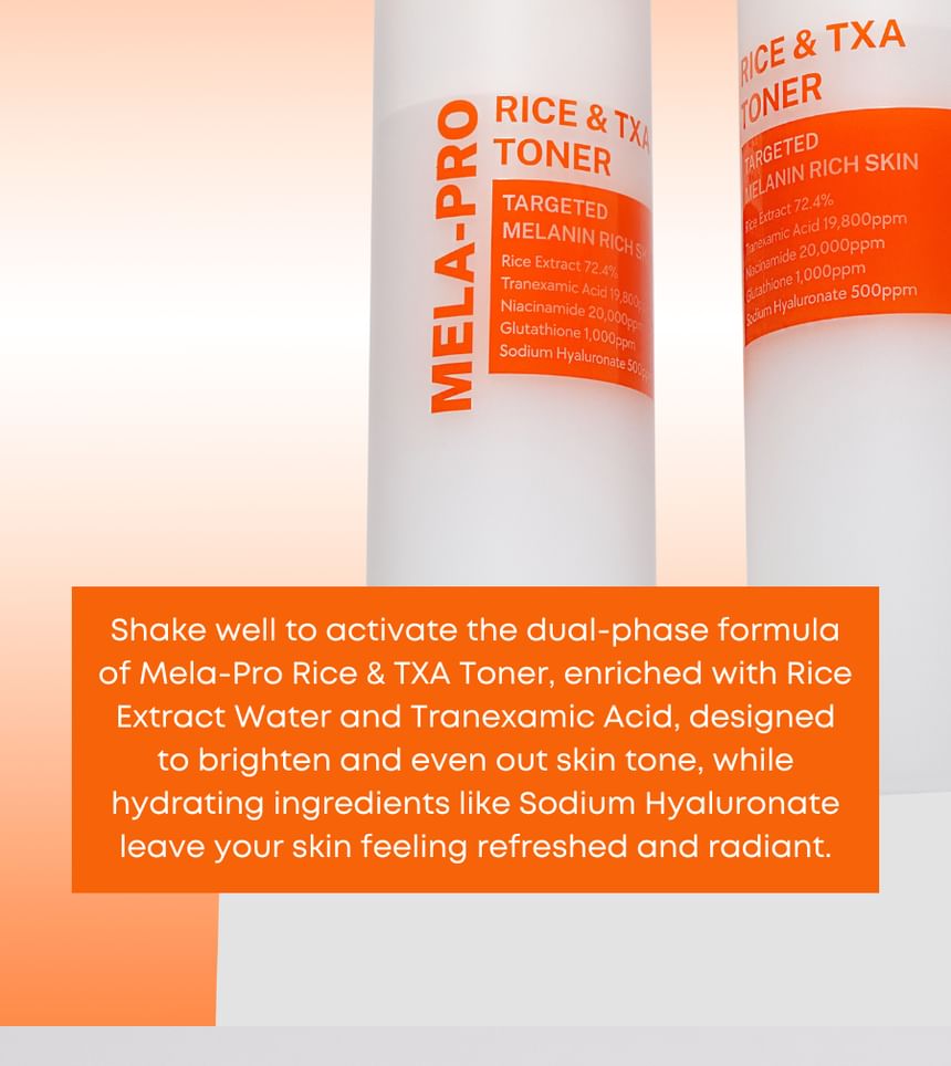 NINELESS - MELA-PRO Rijst & TXA Toner