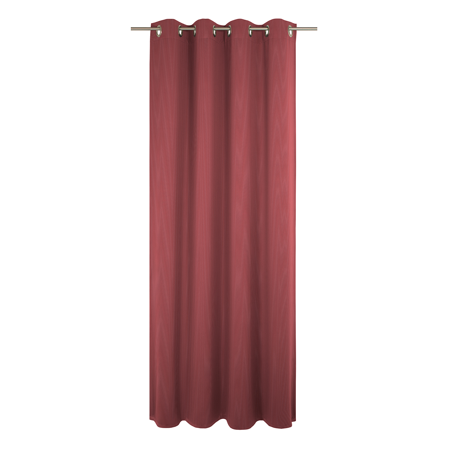 Einzelschal mit Ösen UNI COLLECTION LIGHT - cherryrot - 145x145 cm