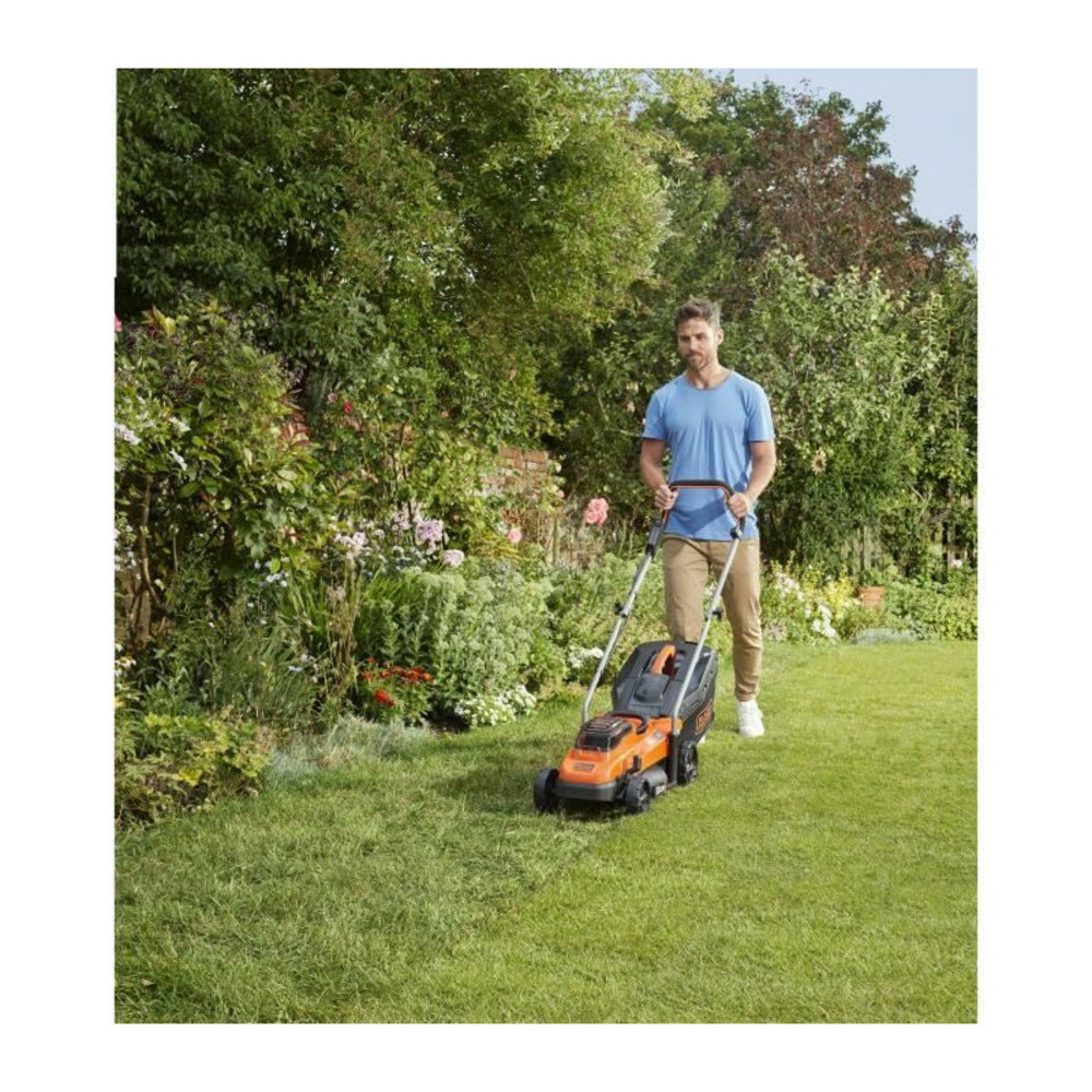 Tondeuse sans fil black & decker bcmw3336l1-qw - 36v - 33 cm - 2,5ah - 1 batterie - 1 chargeur - 1 obturateur mulching