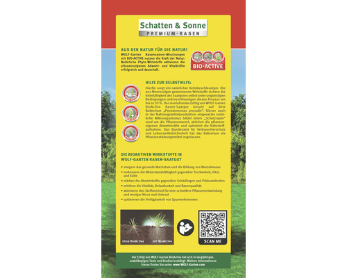 WOLF-Garten Premium Schaduw-Zon Gazonzaad 1 kg 50 m²