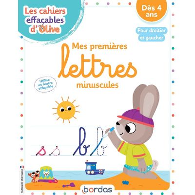 Cahier Effaçable Olive : Minuscules