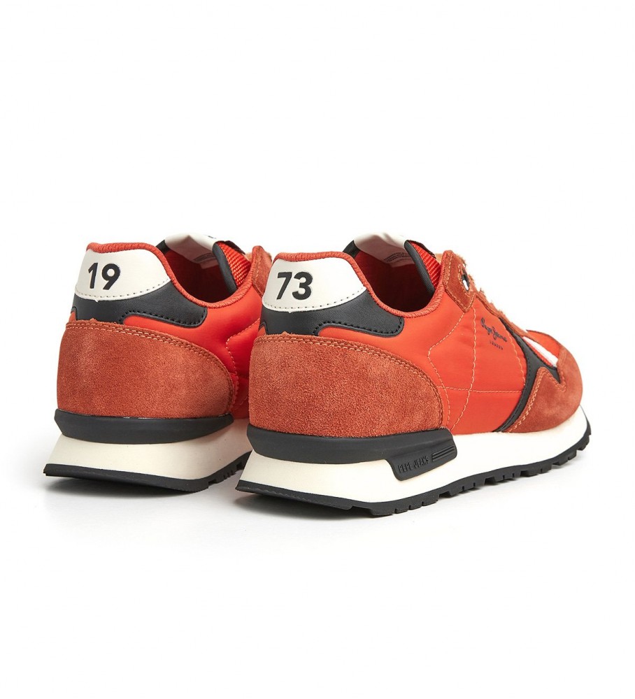 Tênis Pepe Jeans Brit Heritage M em couro vermelho