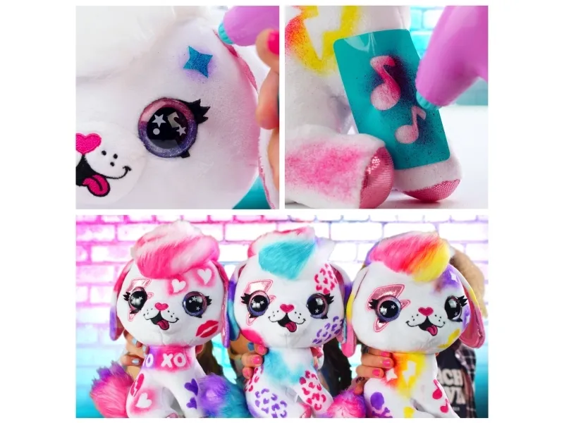Airbrush Plush Hundehvalp