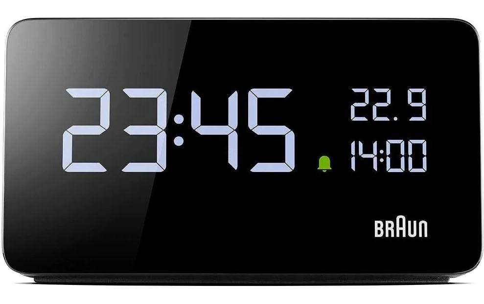 Digitalwecker Rectangular SchwarzAlarm Uhr