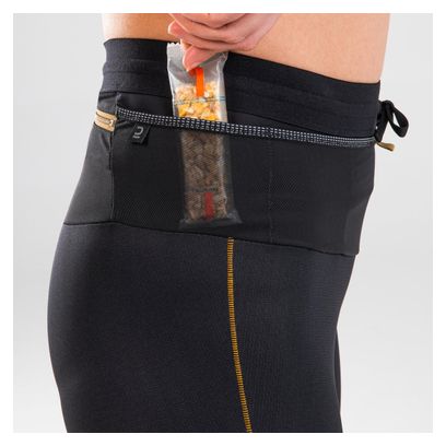 Collant Trail Kiprun Run 900   Ceinture de Portage Noir Femme