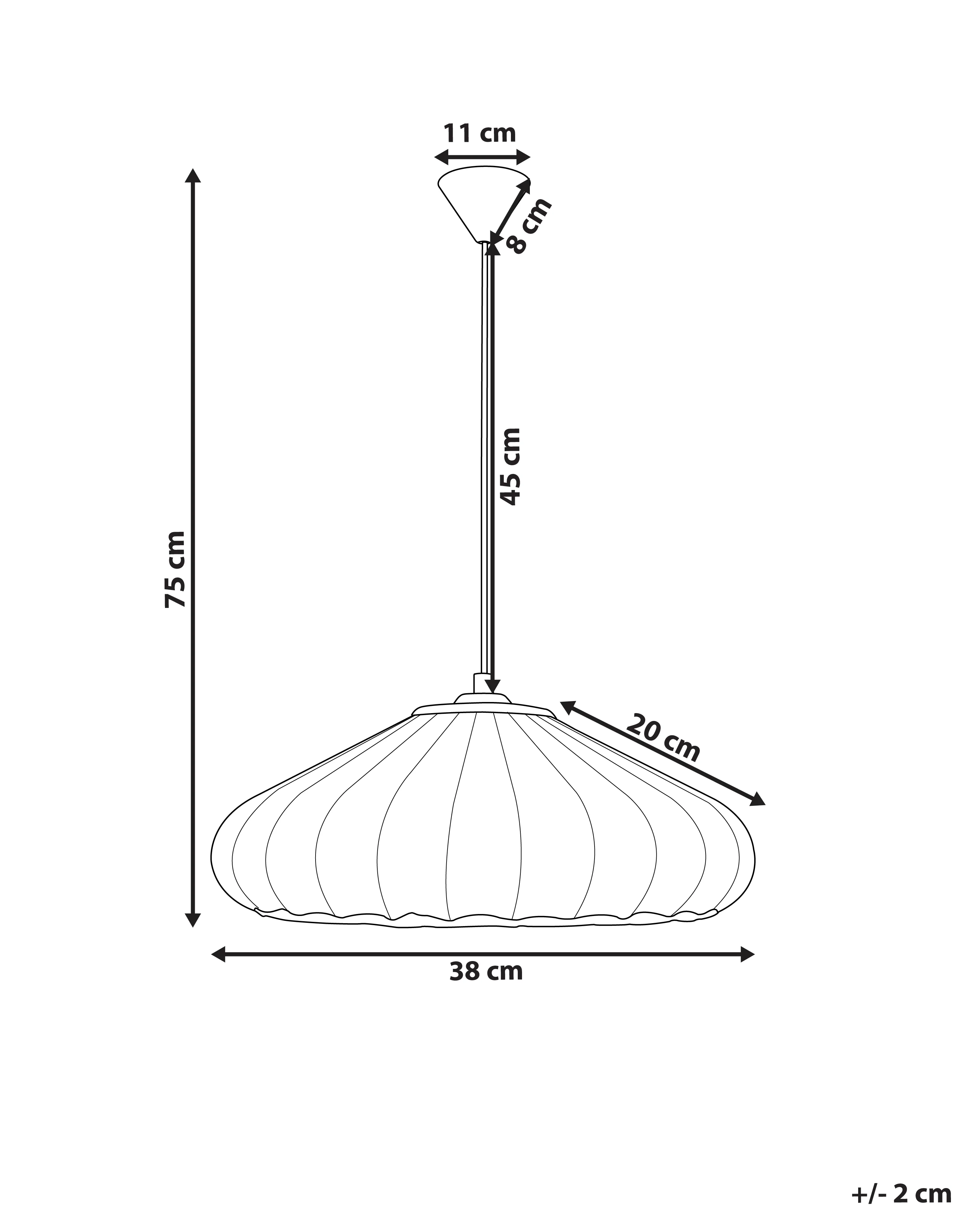 Hanglamp ZULIA Synthetisch materiaal Wit