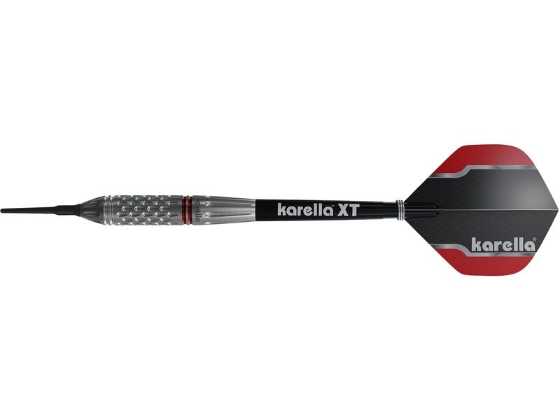 Karella Dartpfeile Softdart Commander 21g, 3 Stück – Silber 90% Tungsten Dartpfeile