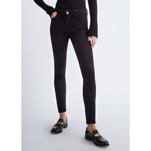 Liu Jo - Pantalón pitillo Bottom Up Negro