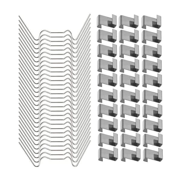 INF Varmehus glassplate festeklemmer 100-Piece