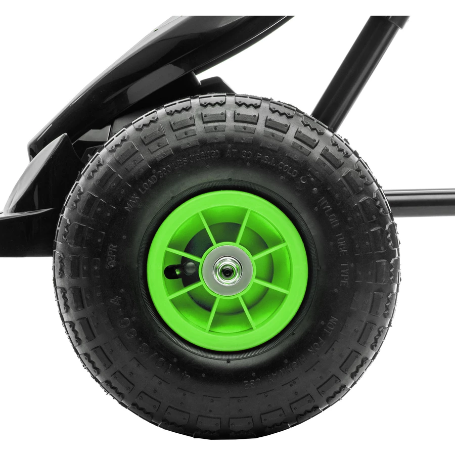 HOMCOM Go Kart mit verstellbarem Schalensitz schwarz, grün