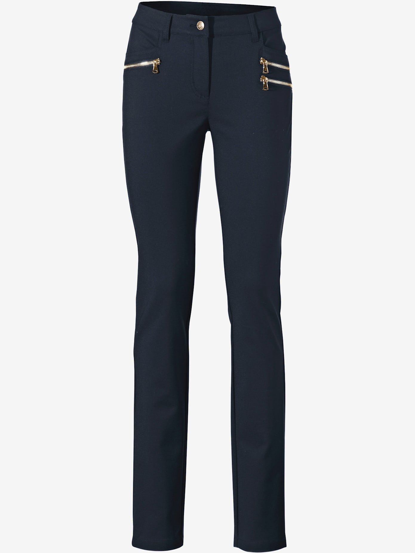 Pantalon effet ventre plat extensible