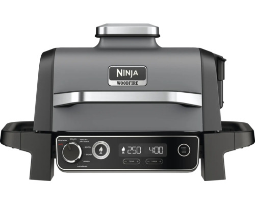Ninja Woodfire Outdoor Elektrische Grill Heteluchtfriteuse Rookoven, 6 Kookfuncties, 2,4 kW Model OG701